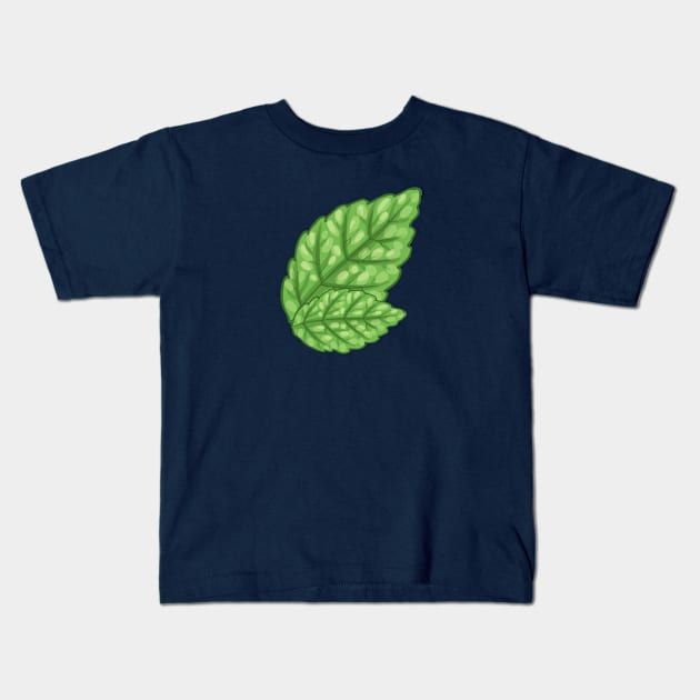 Cool Leaf Kids T-Shirt by LineXpressions